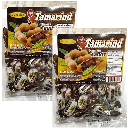 El Gustazo Tamarind Candy 4 oz Pack of 2 BUY 2 GET ONE FREE